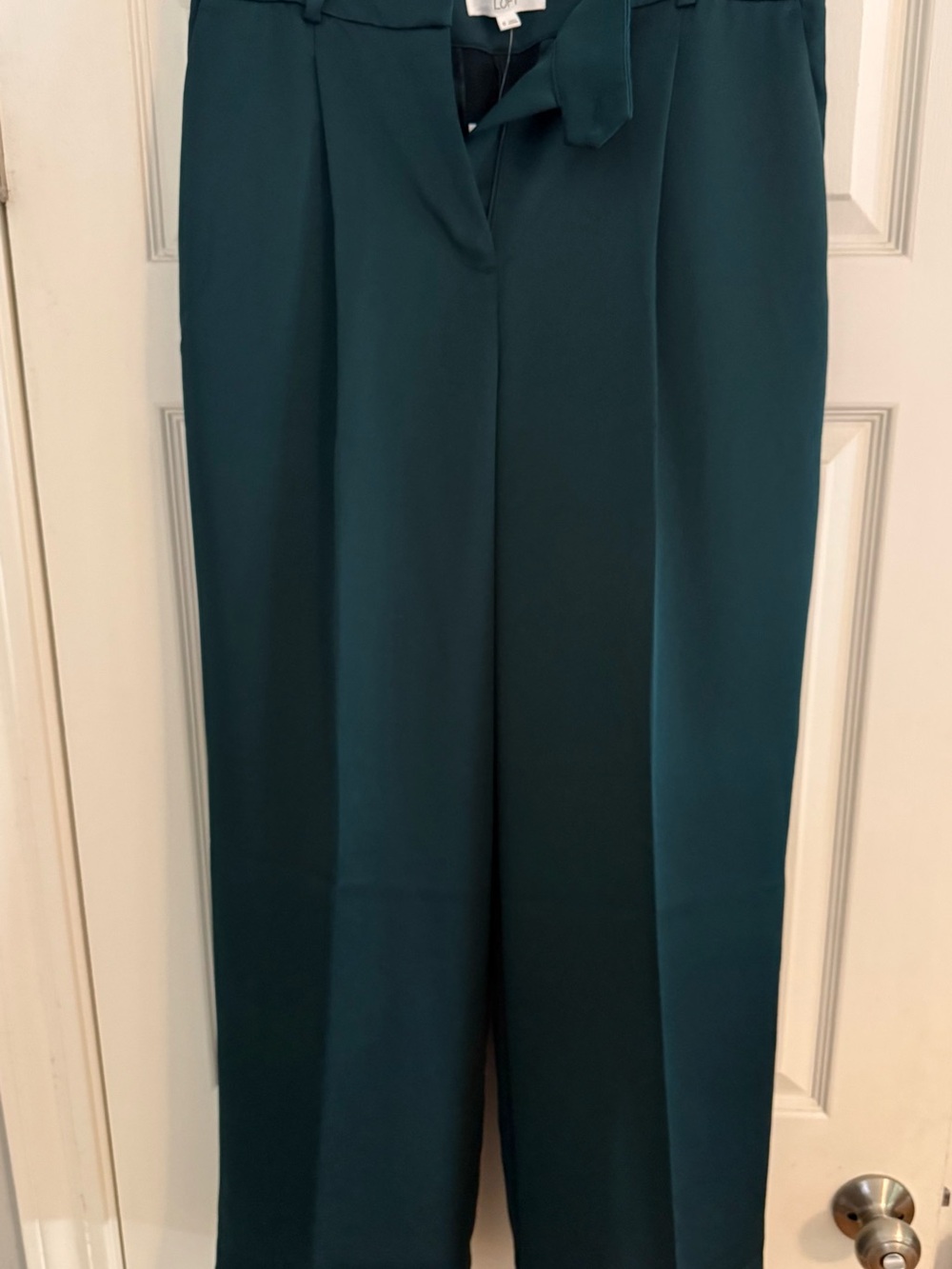 Loft, Peyton Trouser, size 6, Emerald Green